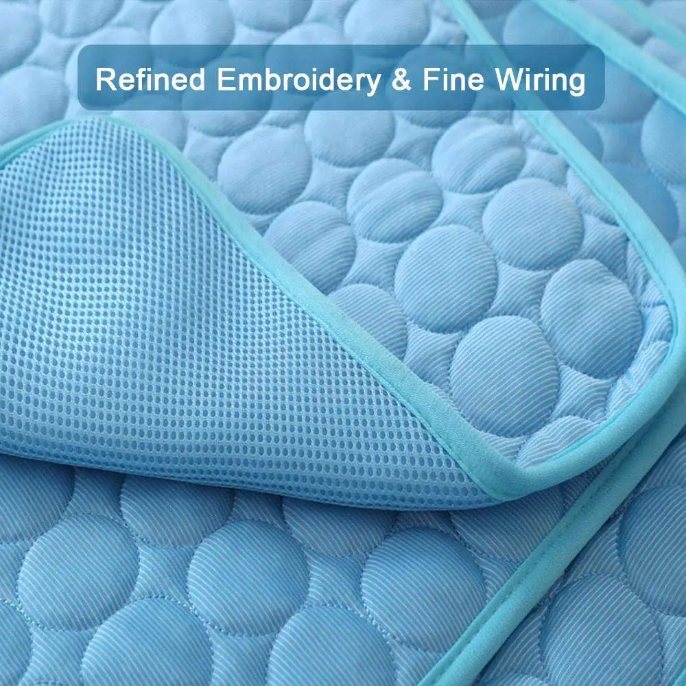 New Dog Mat Cooling Summer Pad Mat For Dogs Cat Blanket Sofa Breathable Pet Bed Summer Washable For Small Medium Large Dogs Car